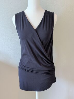 Ann Taylor Surplice Ruched Top